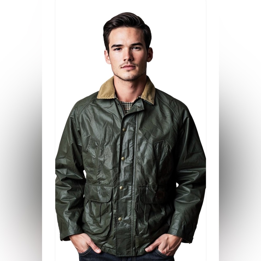 Men's Green Vintage Woolrich Waxed Jackets
